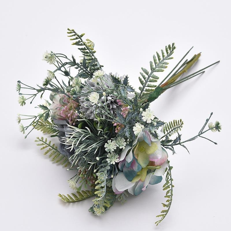 수제 인조 장미 꽃다발