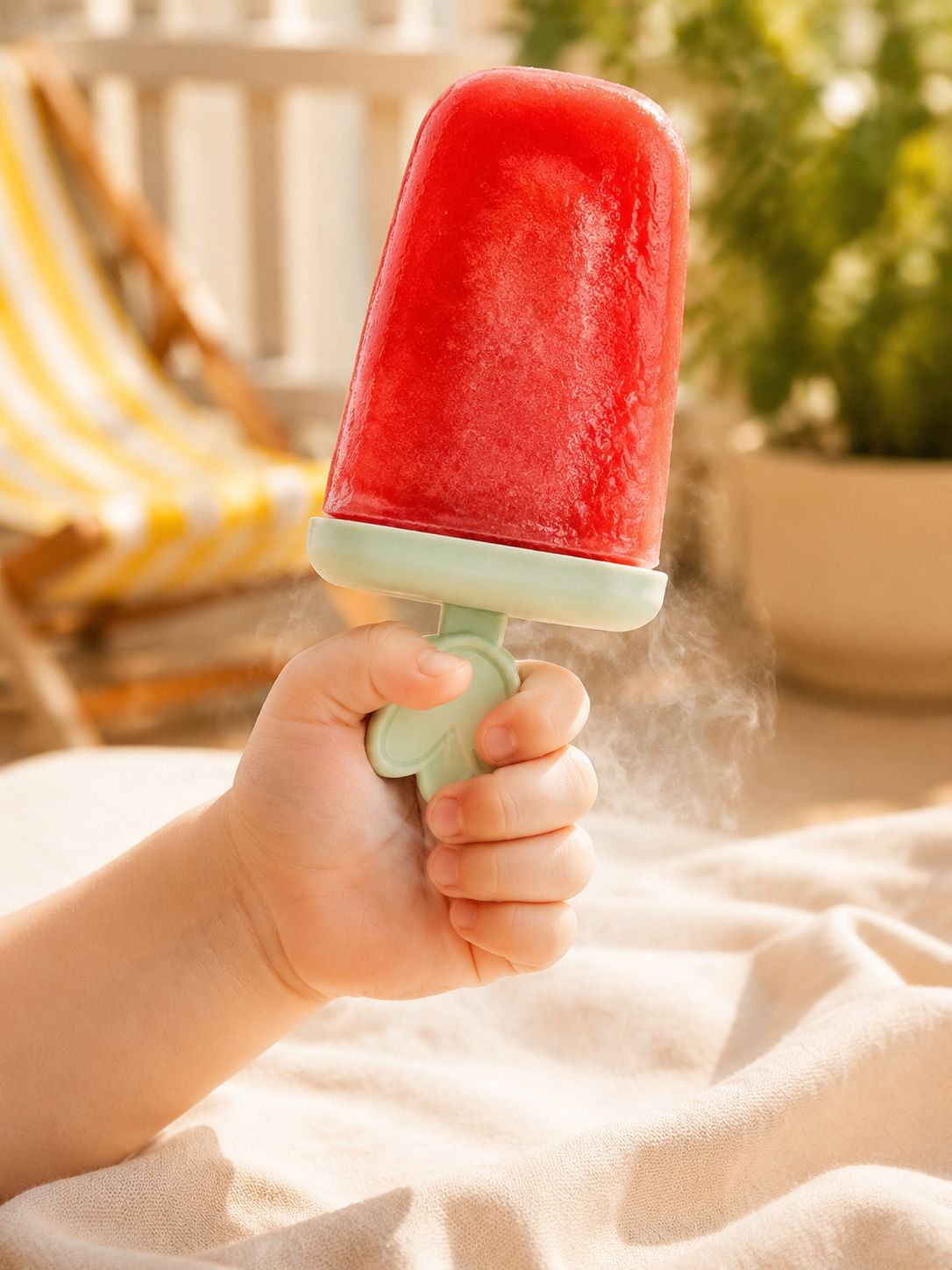 Set of popsicle and ice cream moulds for home use