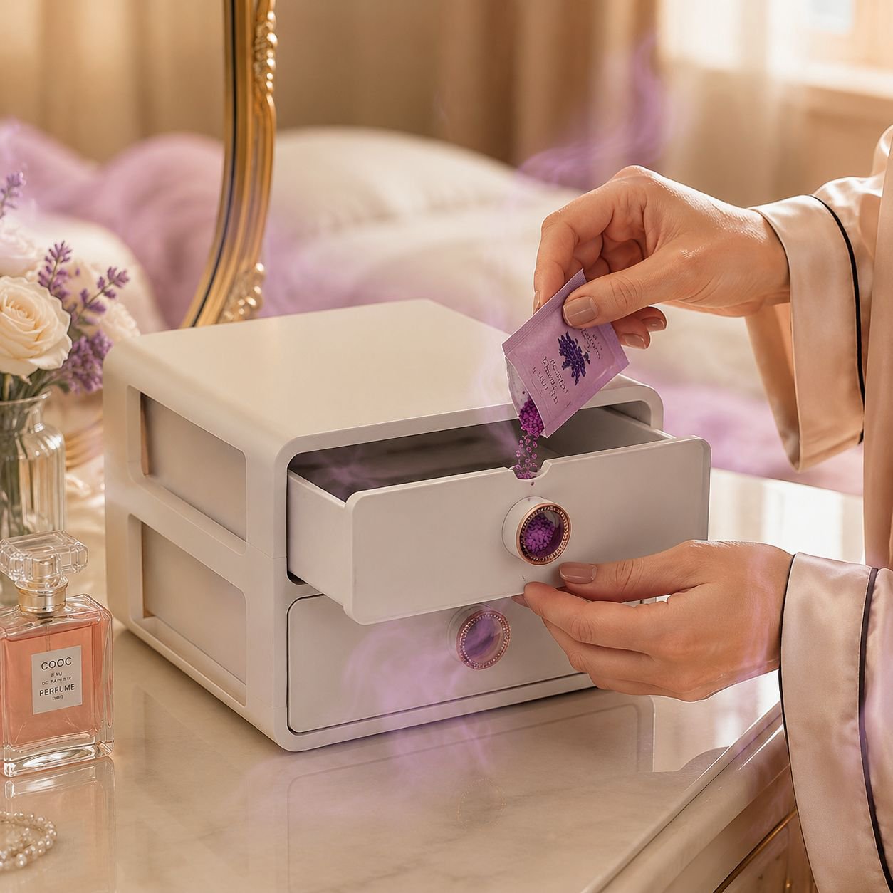 Aroma socks and underwear storage box neatly organizing drawer
