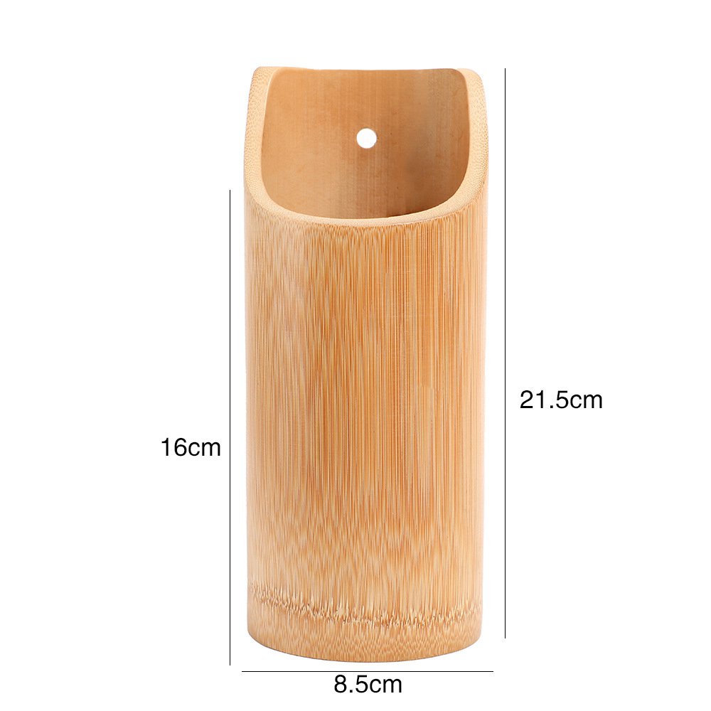 Soporte de bambú para palillos y utensilios