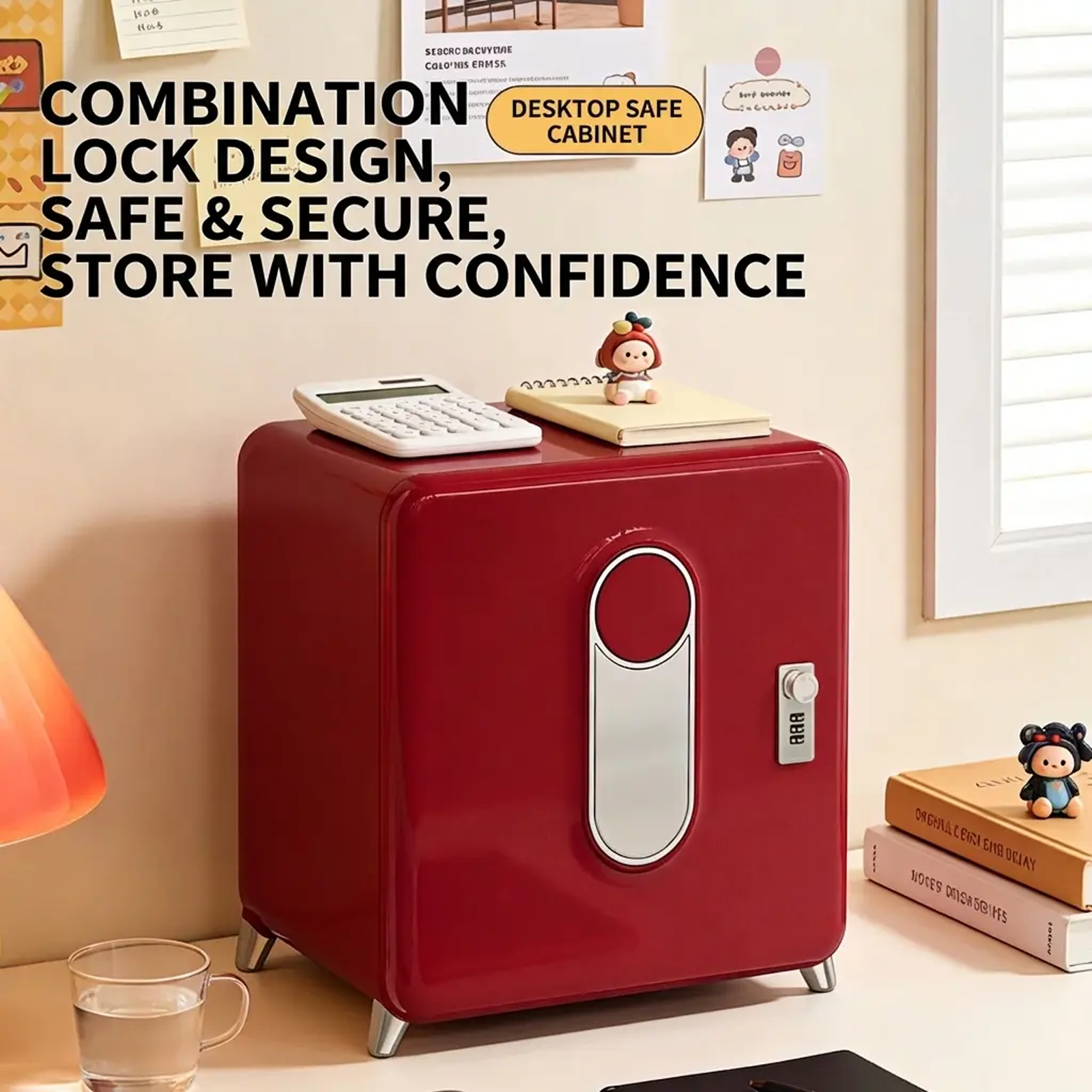 Boîte de rangement secrète à grande capacité avec verrou
