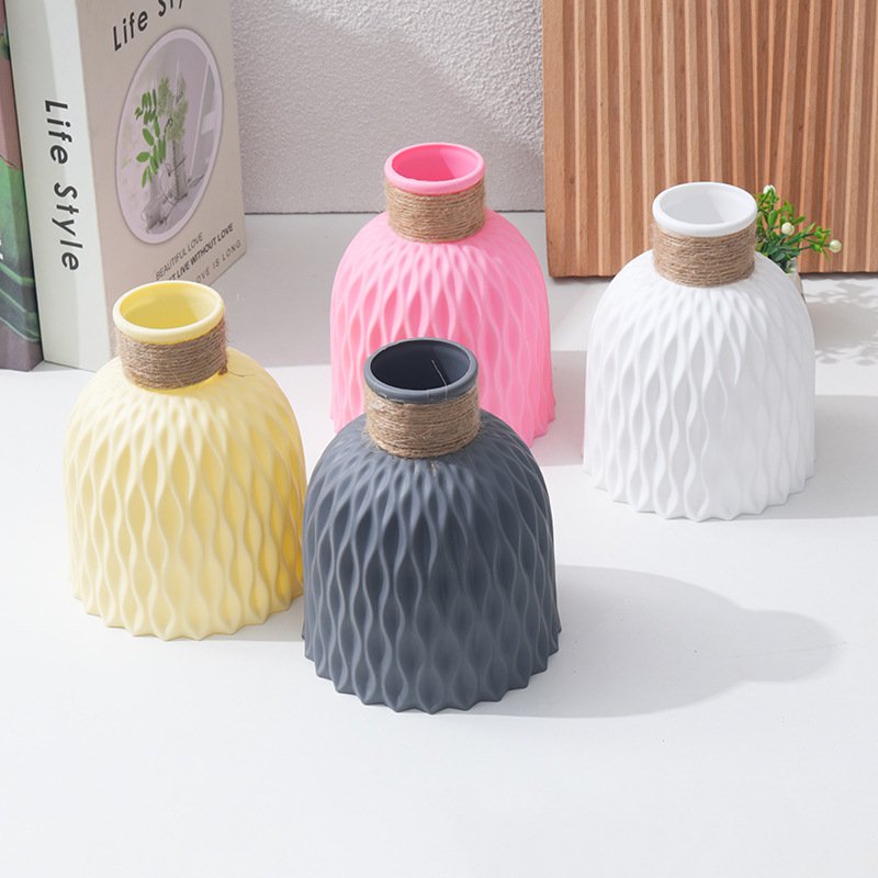 Simple plastic vase suitable for modern home decor