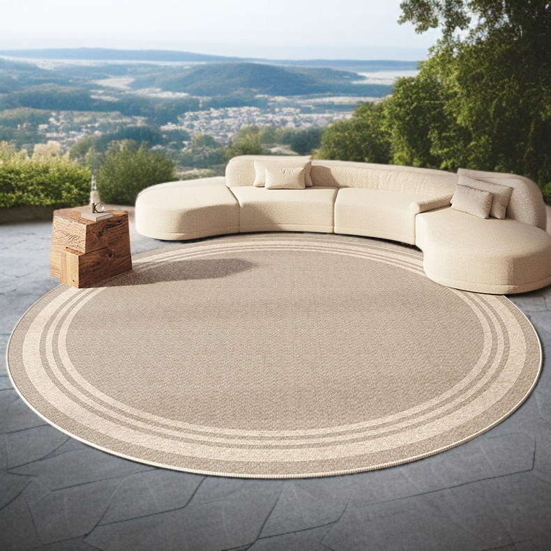 リビングルームに最適な丸型カーペット