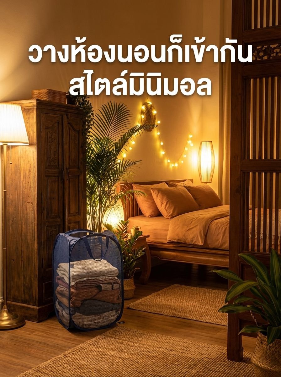 ตะกร้าใส่ผ้าวัสดุคุณภาพดี