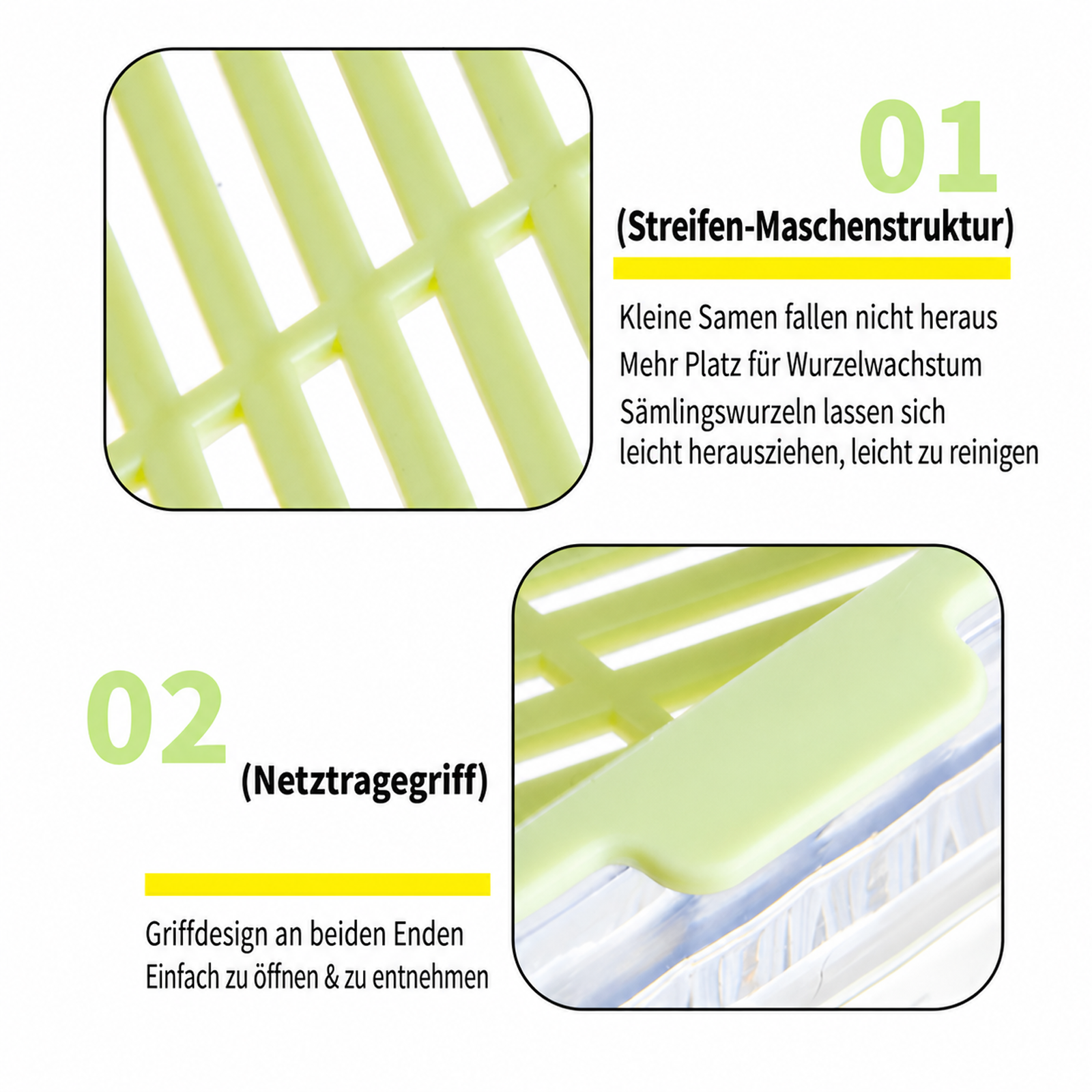 Hydroponische Anzuchtschale für Sprossen