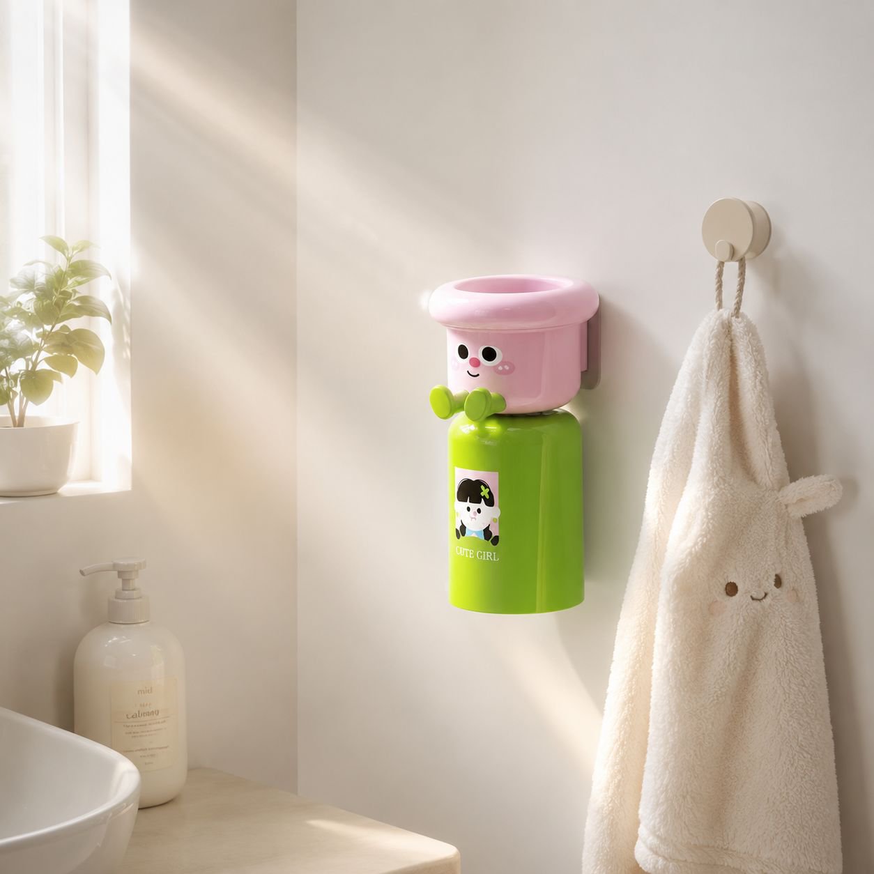Design moderne et coloré pour accessoire de salle de bain