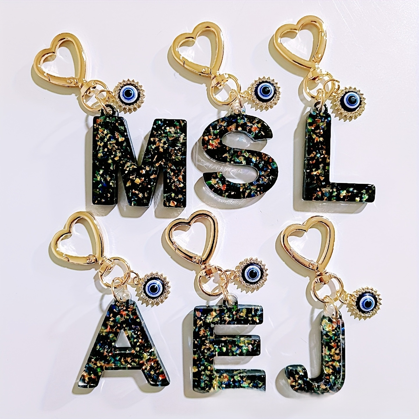 Porte-clés lettre femme, accessoire de mode créatif, décoration de clé porte-bonheur