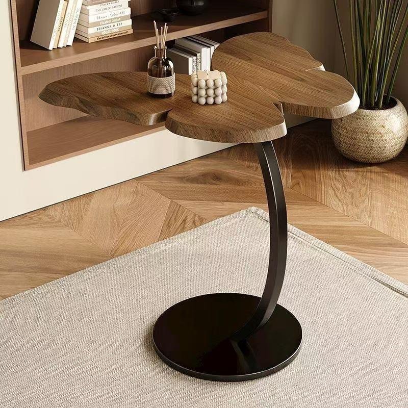 Simple butterfly side table black walnut wood coffee table medieval style living room sofa bedroom s