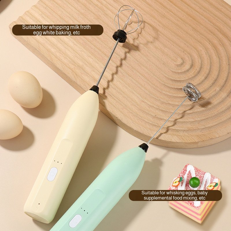 Batteur électrique rechargeable sans fil mousseur à lait multifonction pour usage domestique