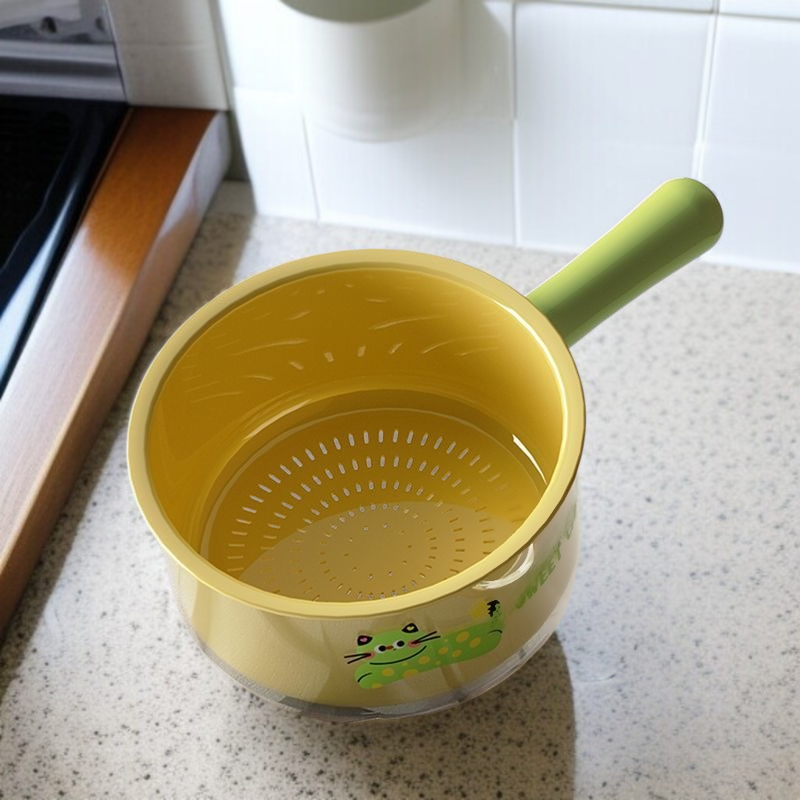 Thick plastic fruit washing basket for home sinks