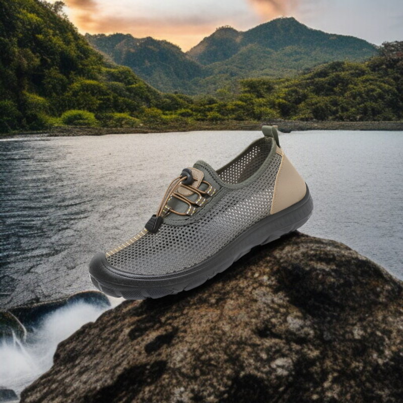 夏用北京布靴 メンズ 通気性メッシュシューズ