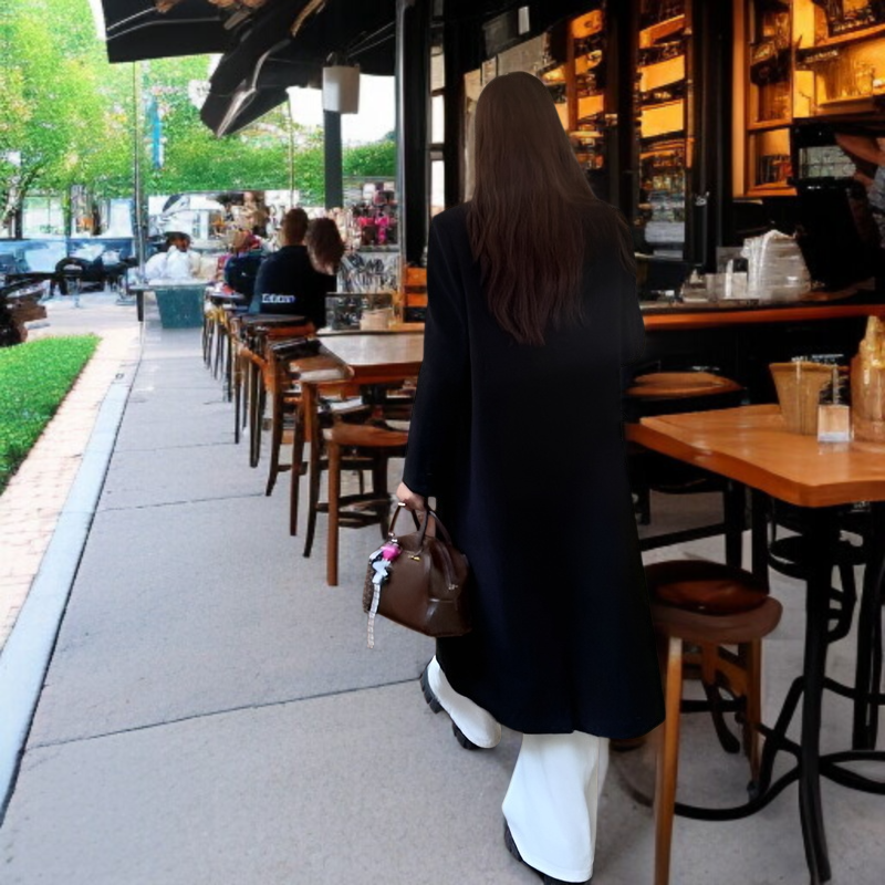 기모 도톰 하프 루즈핏 모직 코트 겨울 모직 코트