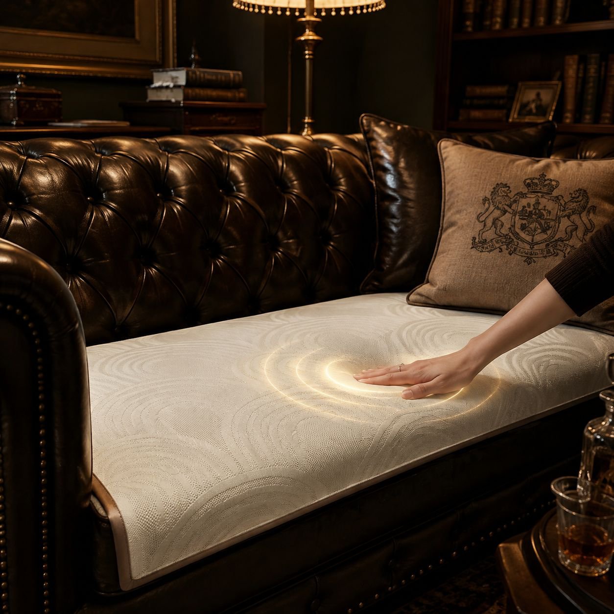 Highend ice silk light luxury sofa cushion