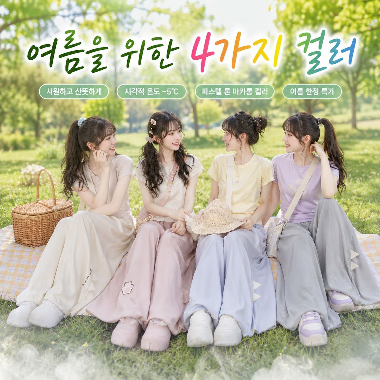 여름 배기 팬츠 여성 루즈핏 캐주얼 바지