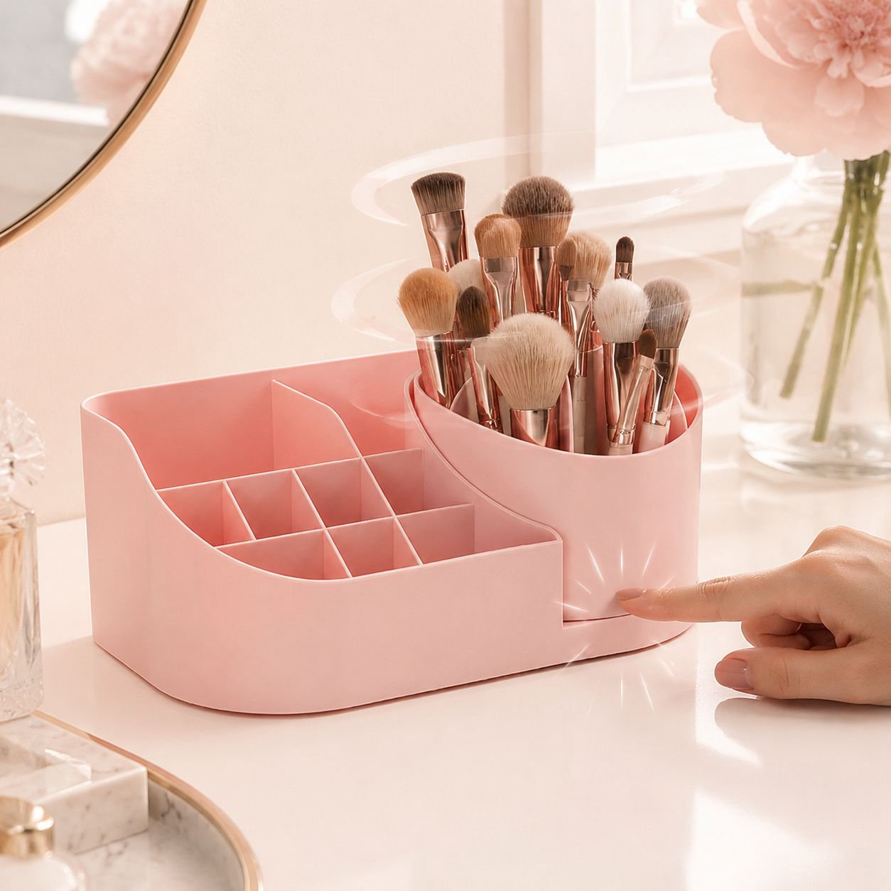Rotating Organizer Storage Box Multifunction Office