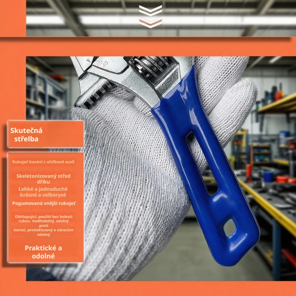 Krátká nastavitelná klíč na koupelnu, extra tenký