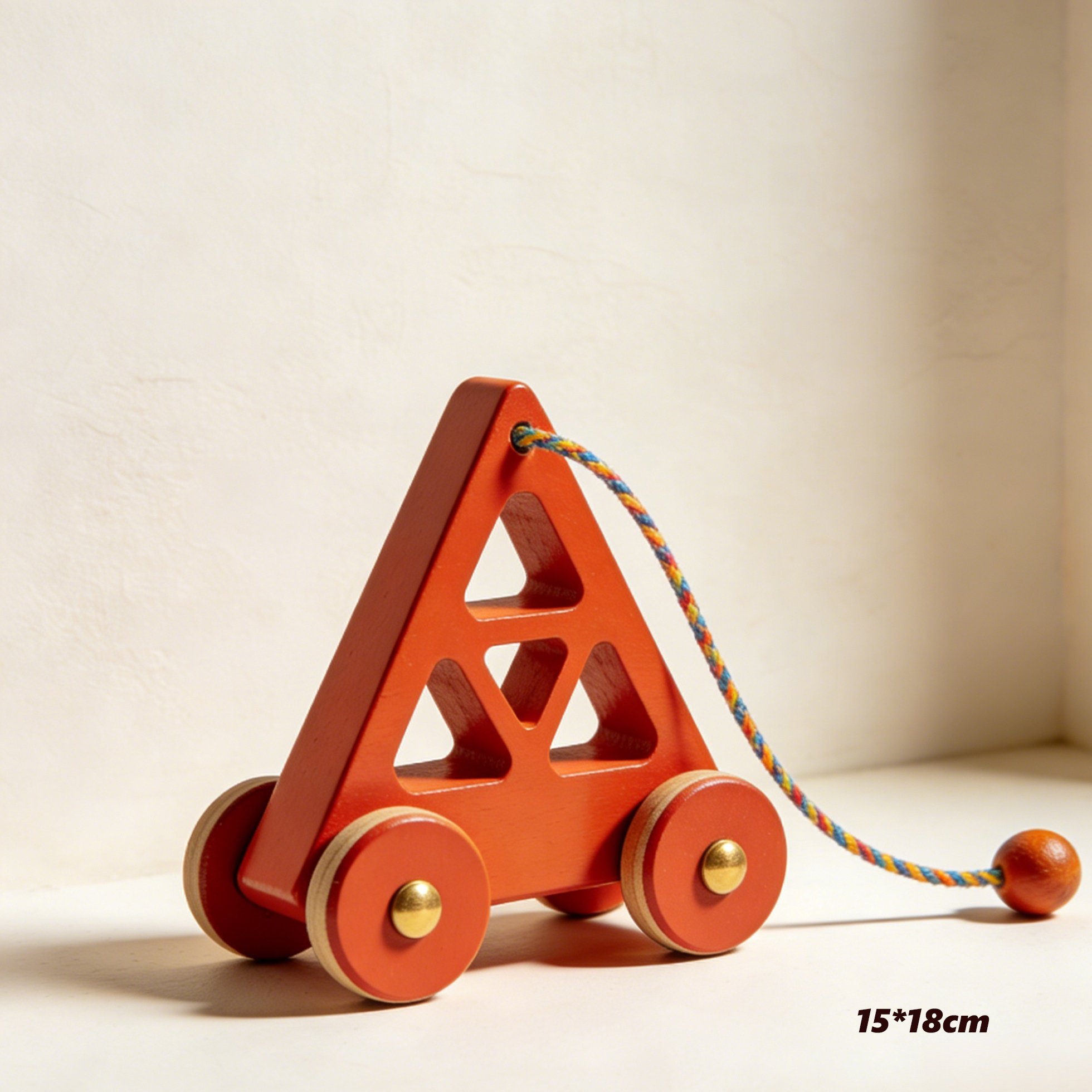 รถสามล้อของเล่นสำหรับเด็กพร้อมเชือกดึง