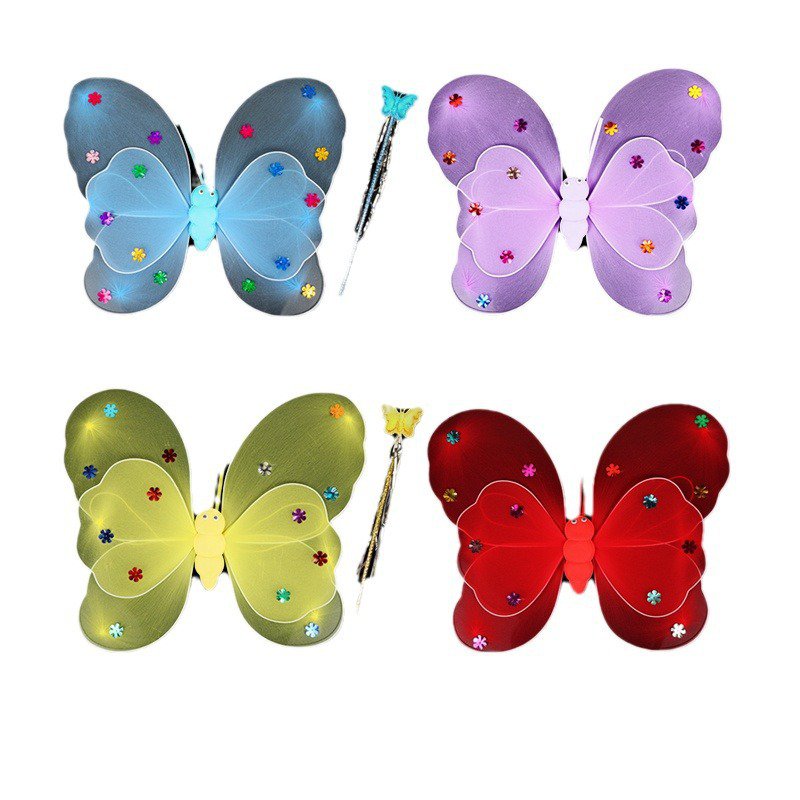 ชุดกระโปรงปีกผีเสื้อเรืองแสง