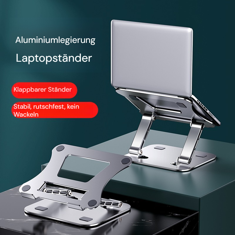 Laptop-Ständer aus Karbonstahl, Desktop-Höhe, klappbar, Kühlregal, drehbarer Laptop-Ständer