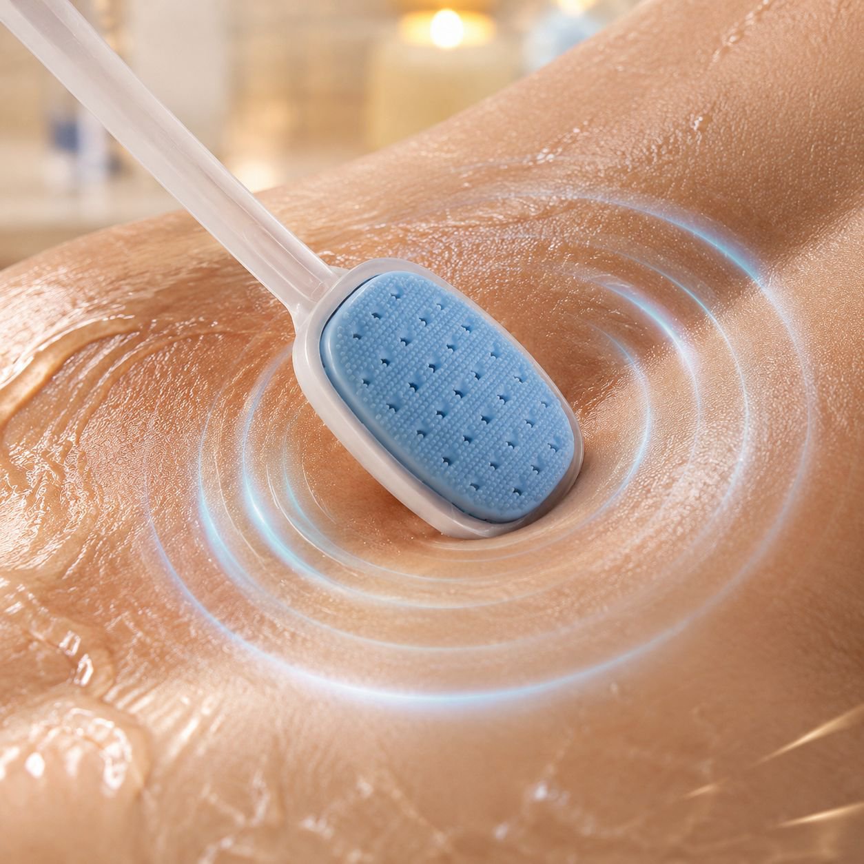 Lazy Foaming Back Scrubber: Dual-Effect Bath Magic