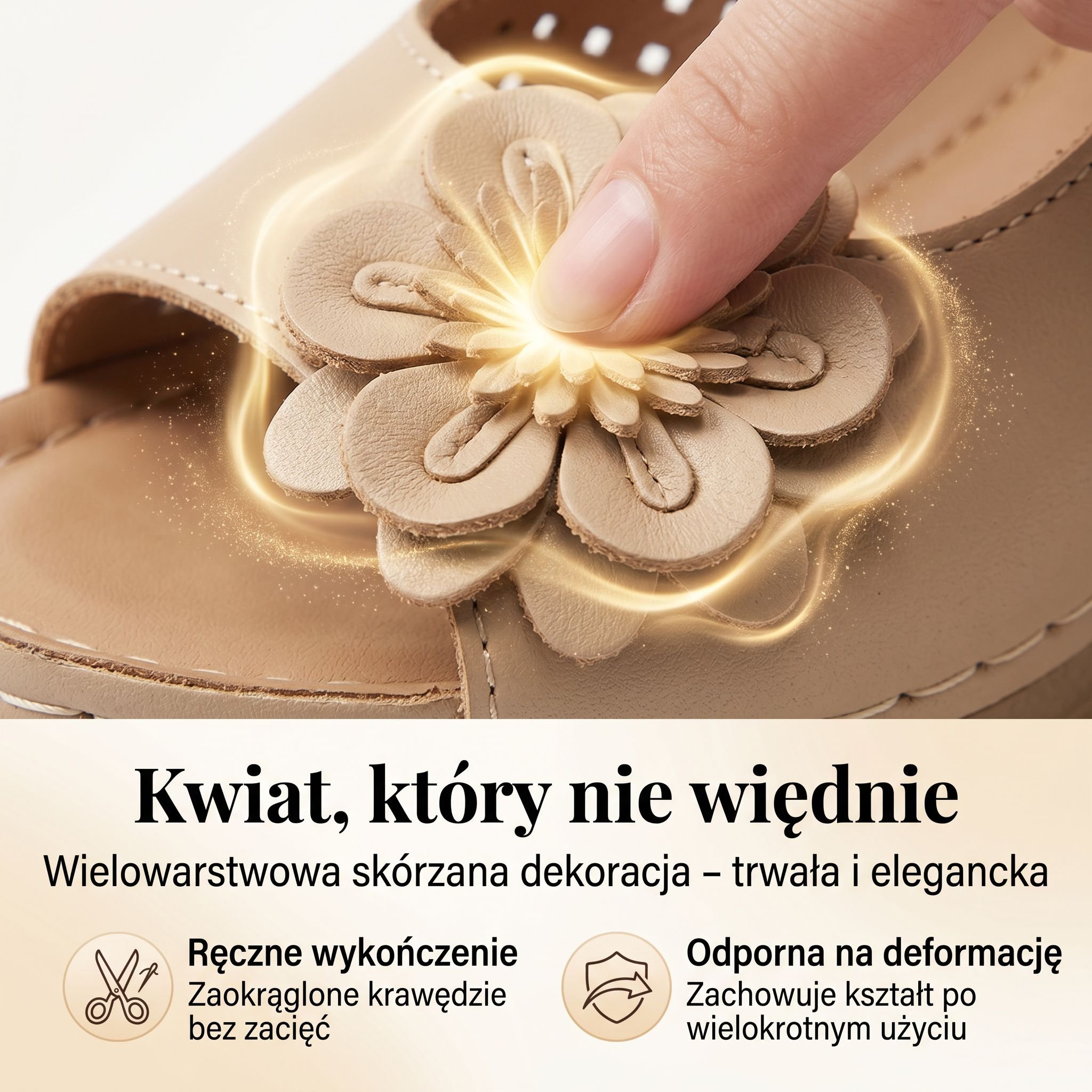 Kwiatowe sandały na wysokim obcasie (damskie)
