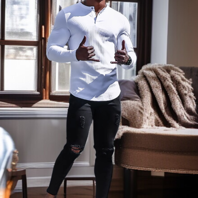 가을 겨울용 남성 이너 티셔츠 스타일링