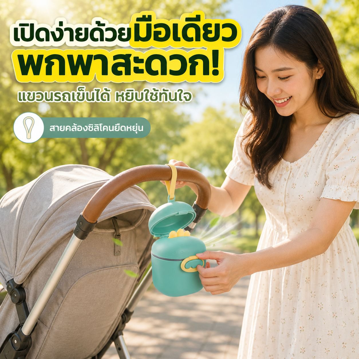 กล่องเก็บอาหารเสริมเด็ก แบบแบ่งส่วน พกพาสะดวก ปิดสนิท