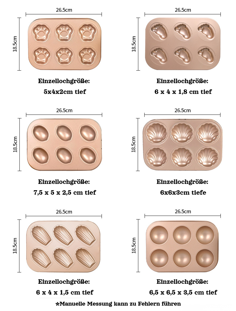 Kleine gebackene Donuts aus der Mini-Tier-Backform