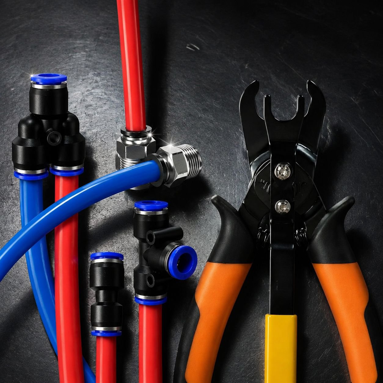 Universal air hose disconnecting tool for workshops