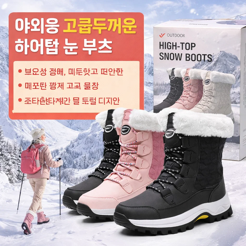 키높이 스노우 부츠 아웃도어 부츠