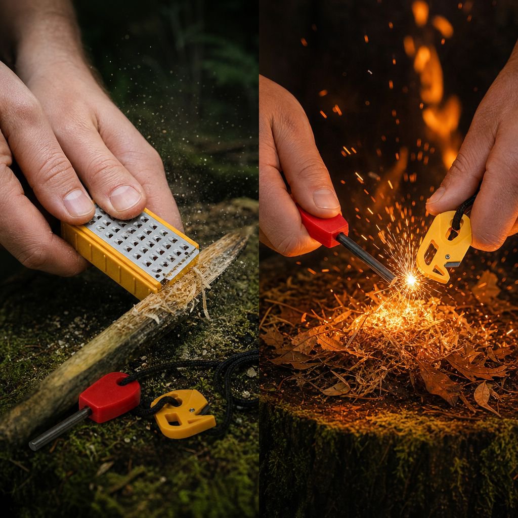 Kit portable pour allumage rapide du feu