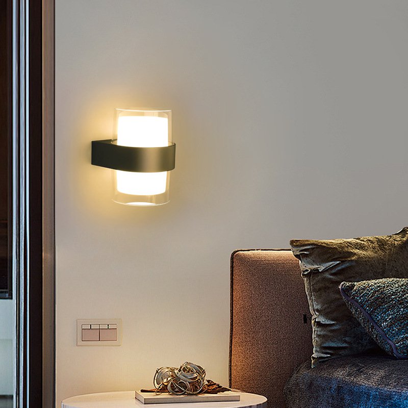 正方形と円形のLEDウォールライト