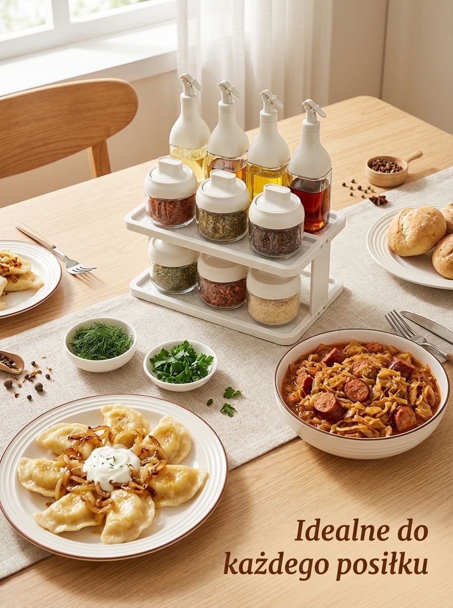 Zamknięte pojemniki na przyprawy z przyprawami w środku