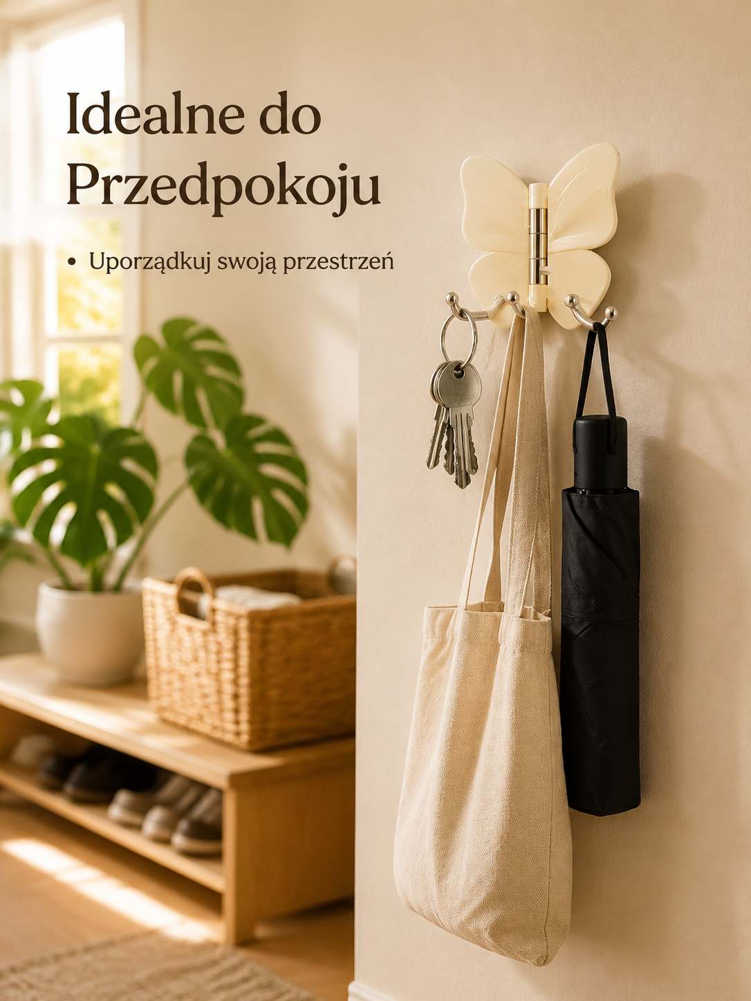 Domowy wielofunkcyjny obrotowy haczyk motylkowy