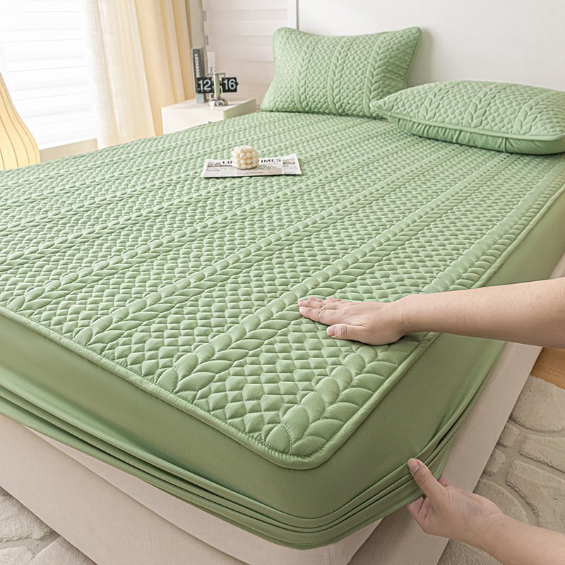 ผ้าปูที่นอนแบบเย็บลายควิลท์