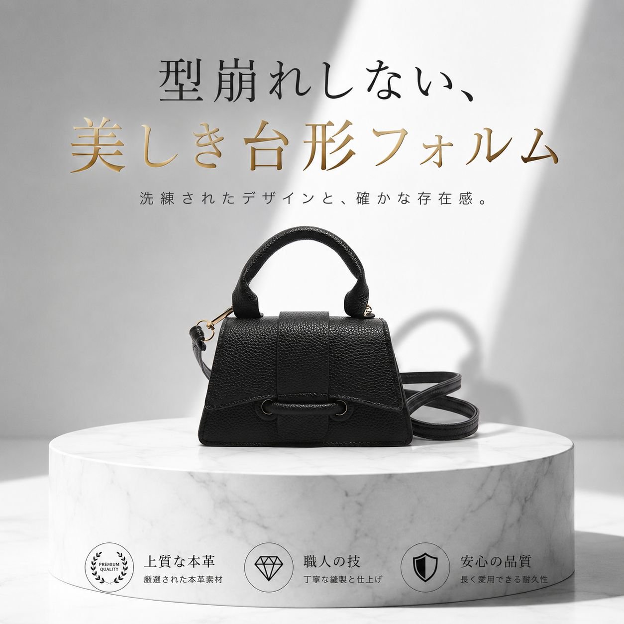 おしゃれな韓国風ミニレディーススクエアバッグ ショルダー＆クロス兼用