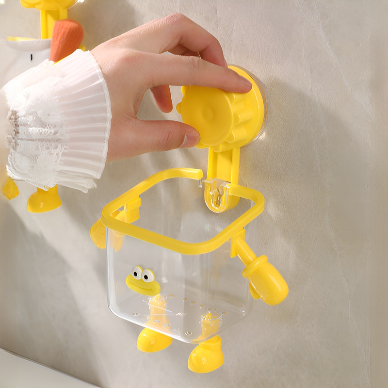 ドリル不要の吸盤式バスルーム収納ボックス