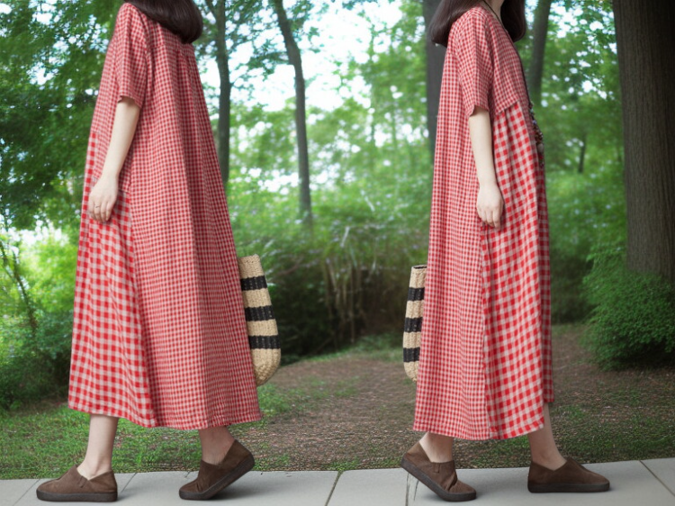 スタイリッシュなレディース大きいサイズワンピースの詳細