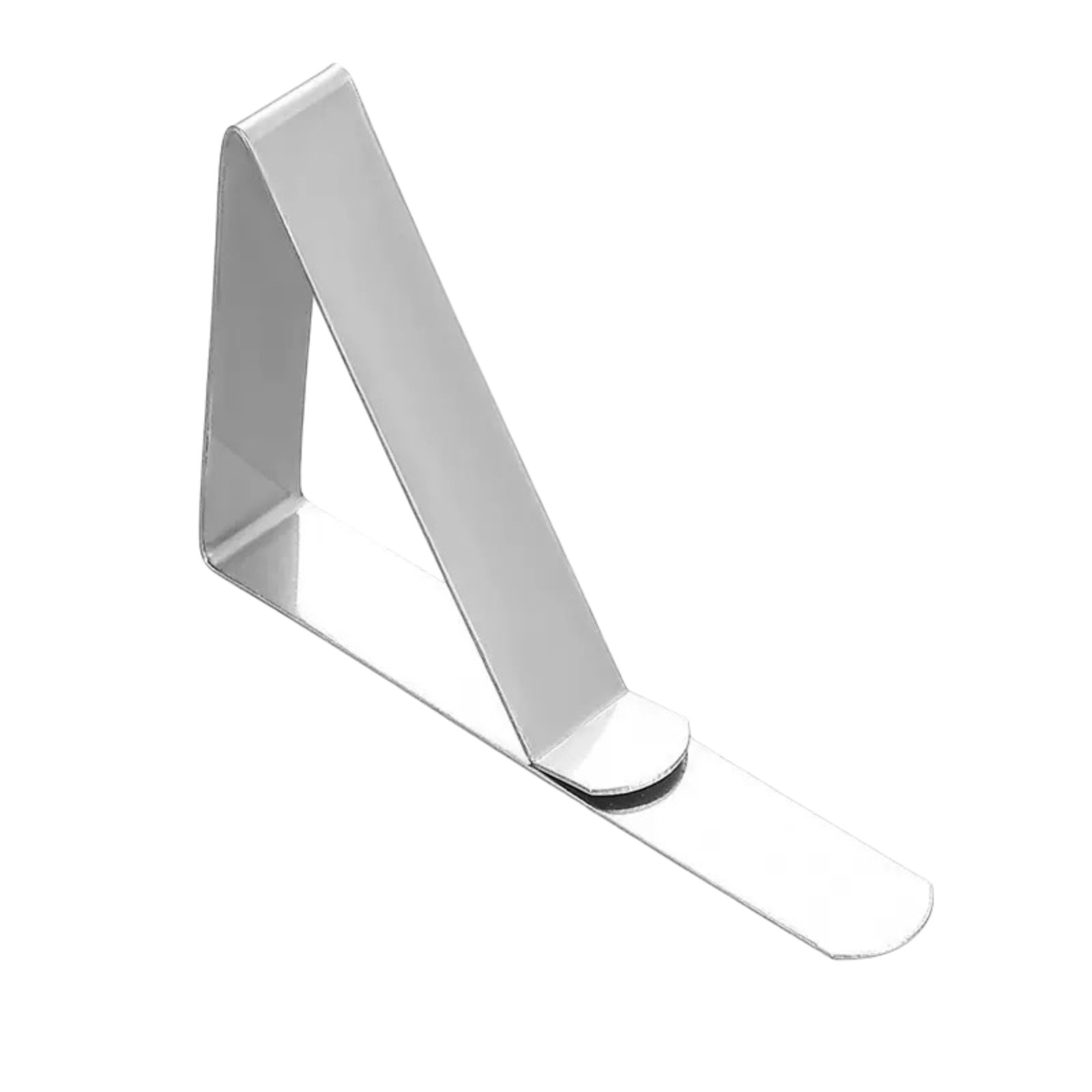 คลิปหนีบผ้าปูโต๊ะรูปสามเหลี่ยม ทำจากสแตนเลส