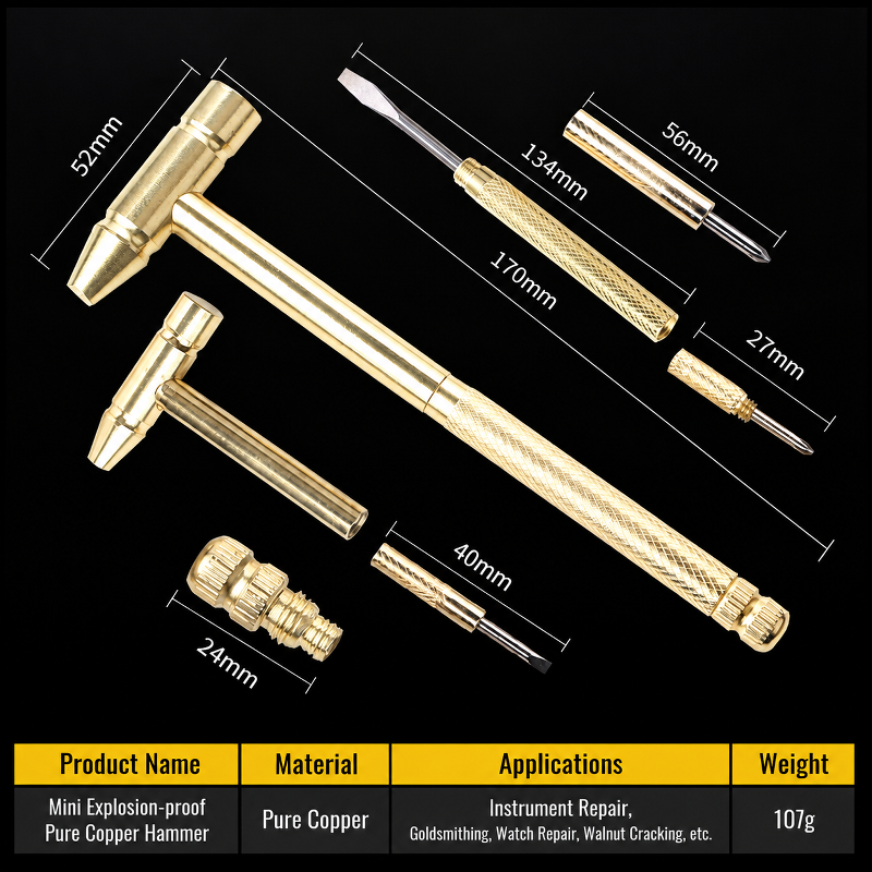 JMY - Multifunctional Six-in-One Mini Hammer