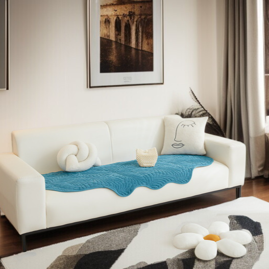 ストレートソファにフィットするクッションカバー