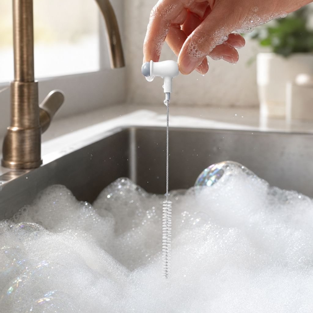 JMY - Creative Pea-Shaped Flexible Crevice Cleaning Brush