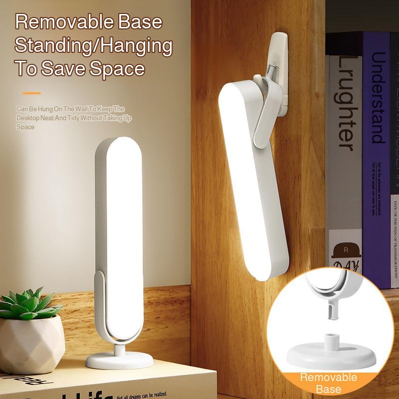 Lámpara portátil LED recargable para estudiantes, luz magnética para dormitorio