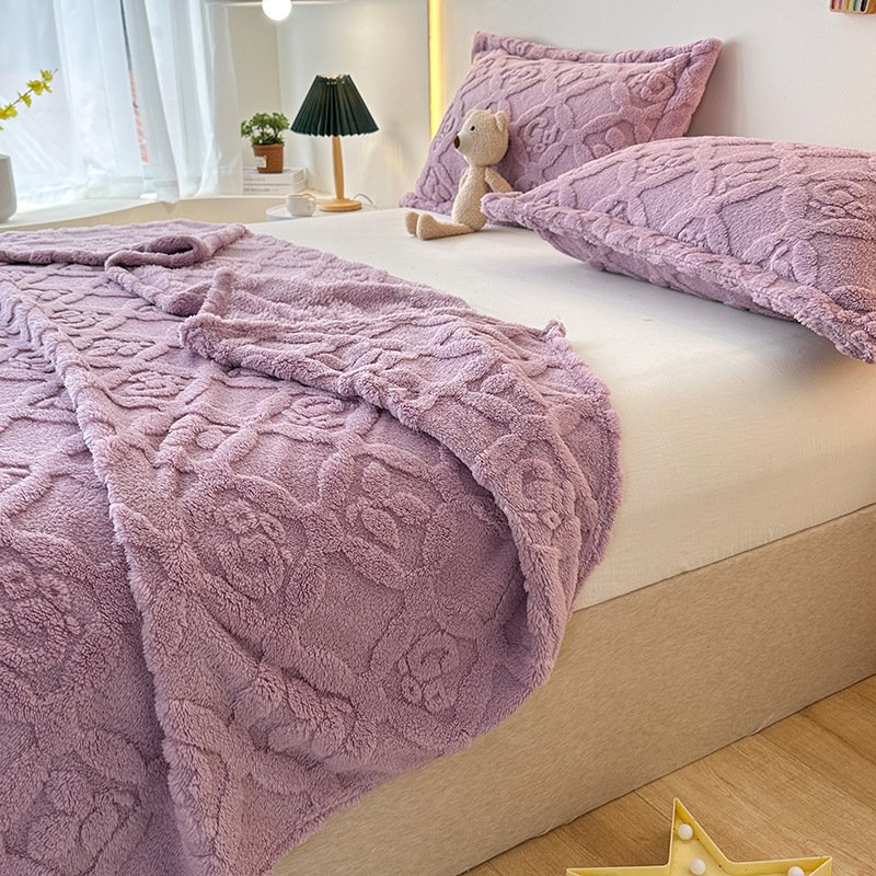 ผ้าห่มขนหนูคอรัลแฟลนเนลหนาพิเศษ