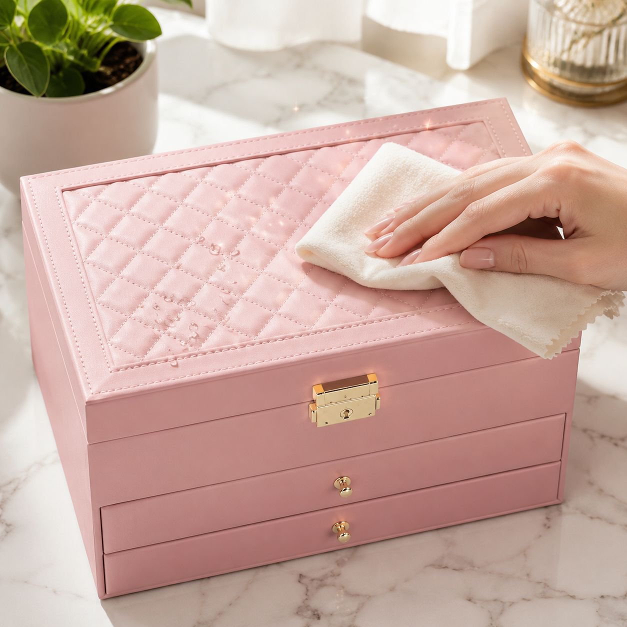 Boîte à bijoux raffinée pour femme