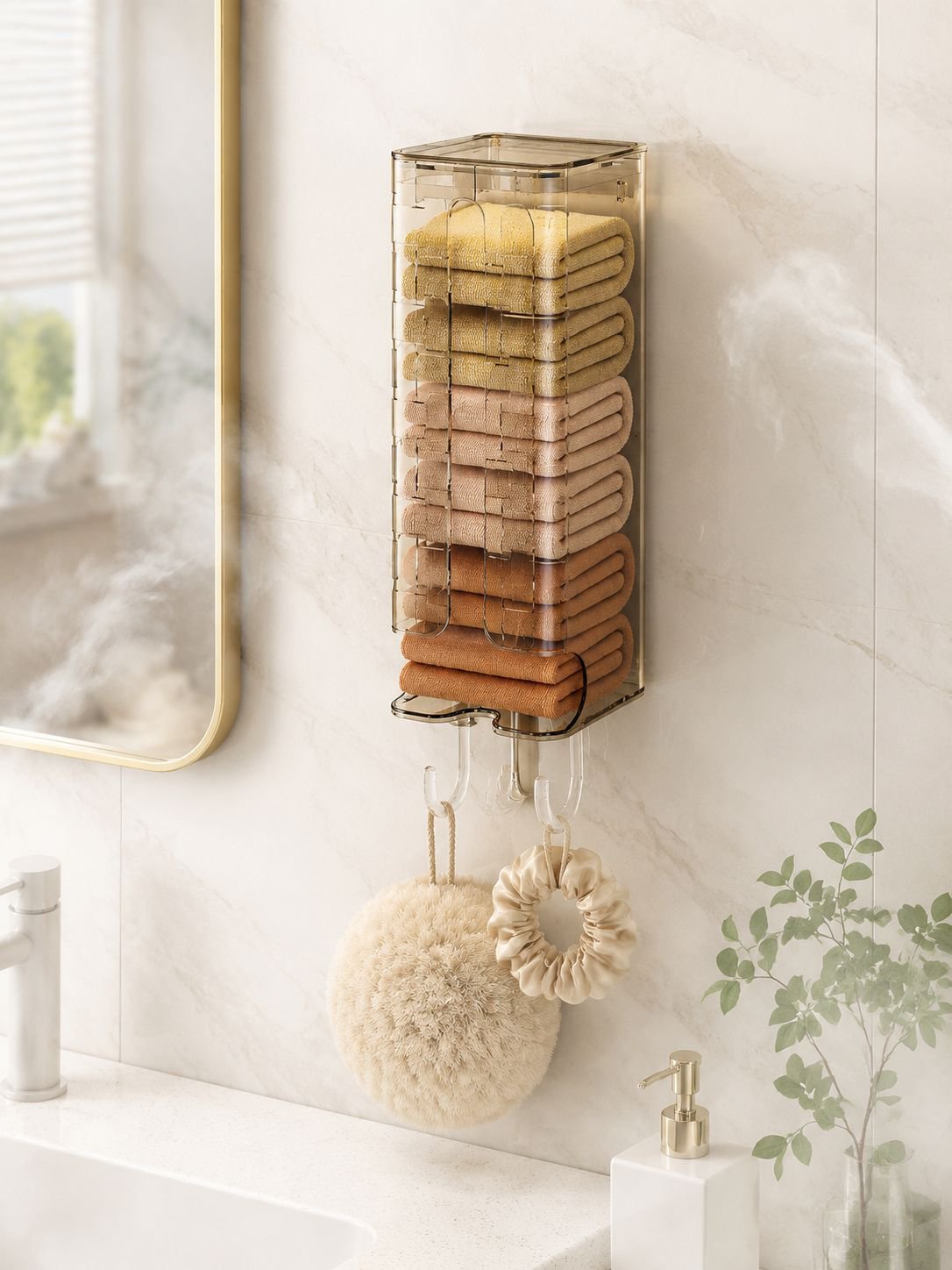 Space-saving multi-layer storage organizer for closet