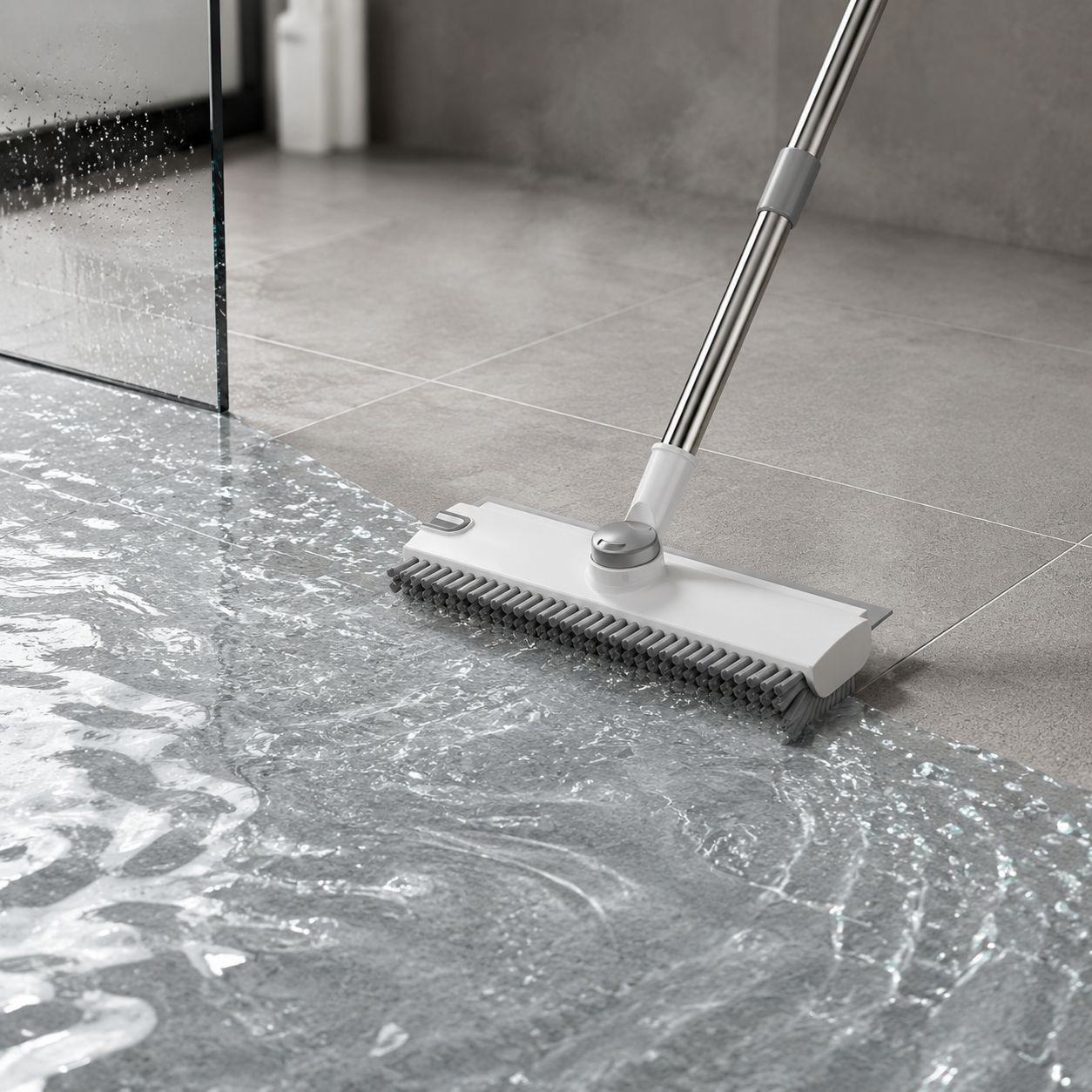 Floor brush for hardwood and tile surfaces