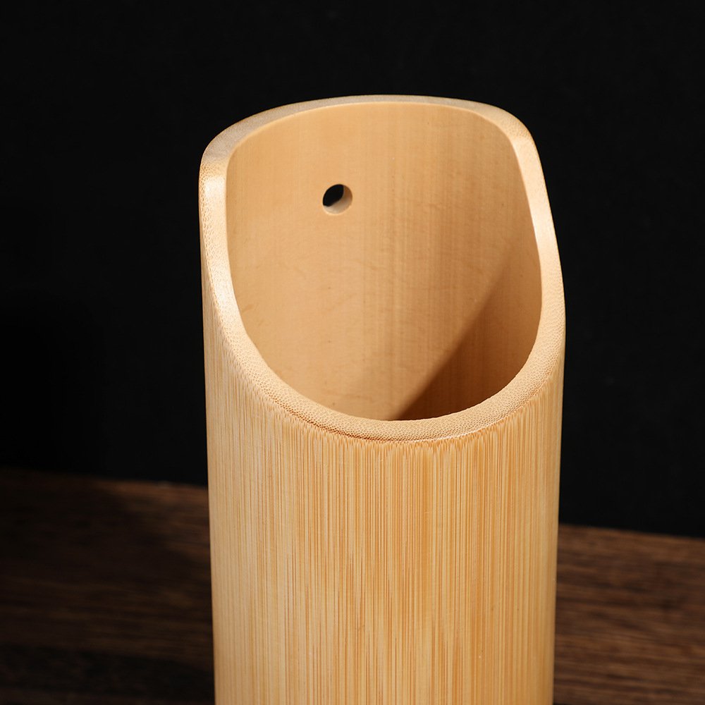 Soporte de bambú para palillos y utensilios