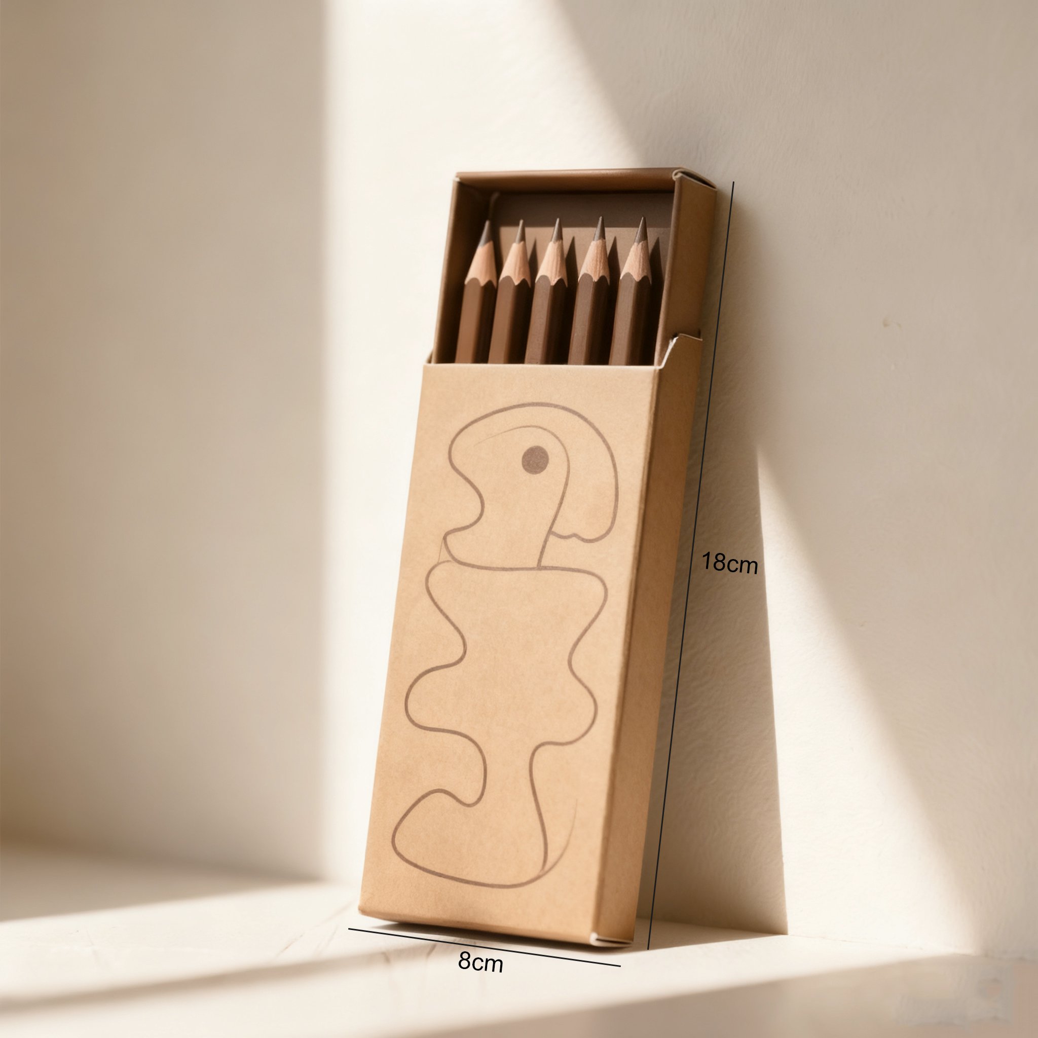 高品質な炭筆の先端アップ画像