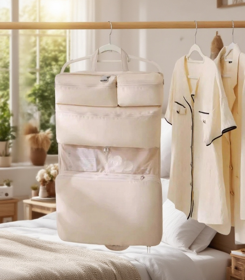 다양한 색상의 압축 여행 의류 수납 가방